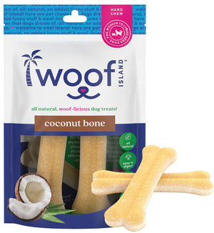 Coconut Dog Bones Premium Treats 2 Pack