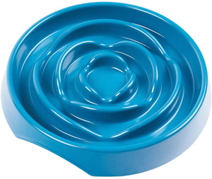 MESSY MUTTS INTERACTIVE SLOW FEEDER BLUE 1.75 CUP