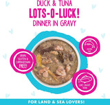 B.F.F OMG Lots-O-Luck duck & Tuna dinner in gravy 2.8oz
